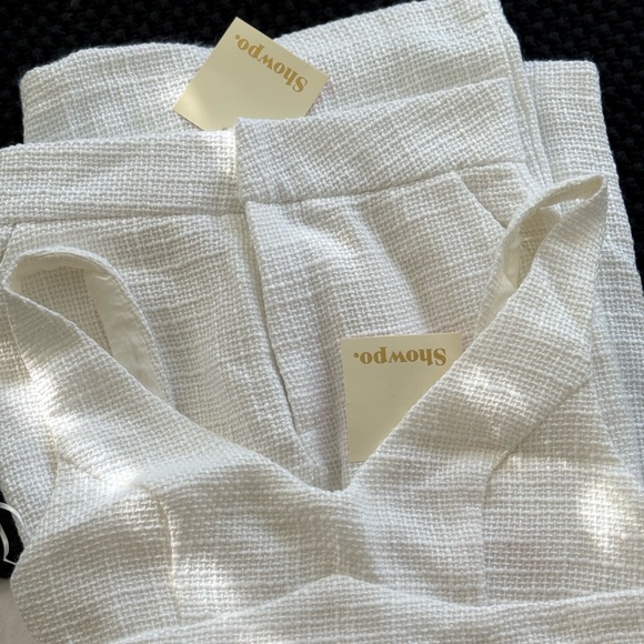 Showpo | White Two Piece Crop Wide Leg Set - Picture 6 of 7